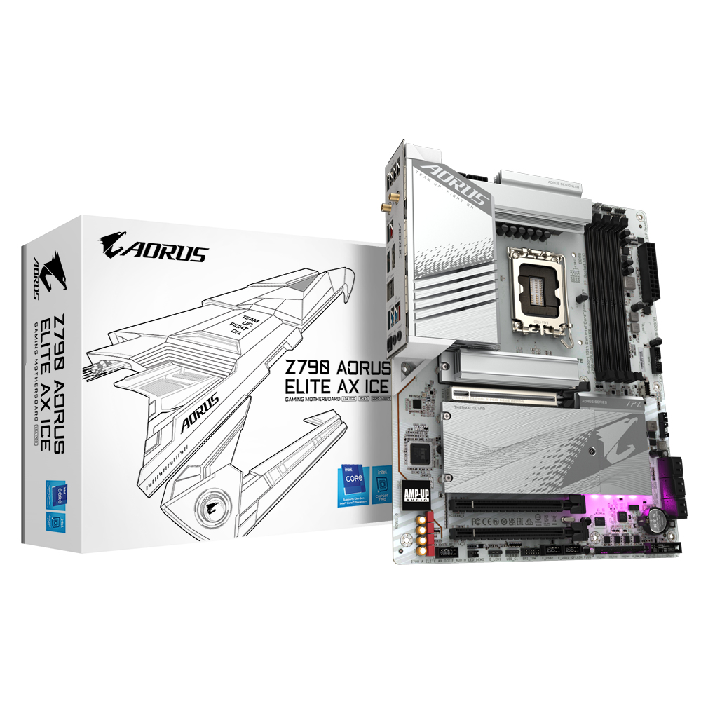 Bekijk afbeelding 1 van Gigabyte 1700 Z790 A ELITE AX ICE - DDR5/2xM.2/DP/HDMI